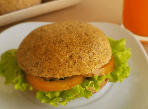 Pão de hambúrguer sem Glúten, Leite e Conservante - Vegano - 380g (congelado)